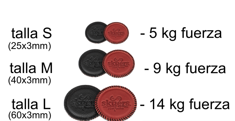 Kit Neodimio N42 Skuers® VR6 slim rojo/negro  Calibre 3mm